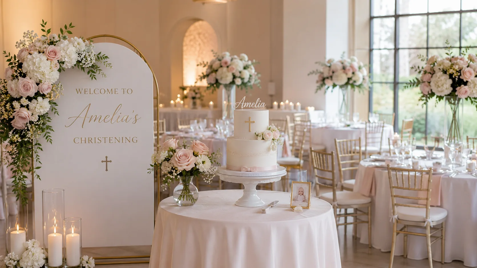 Christening event setup