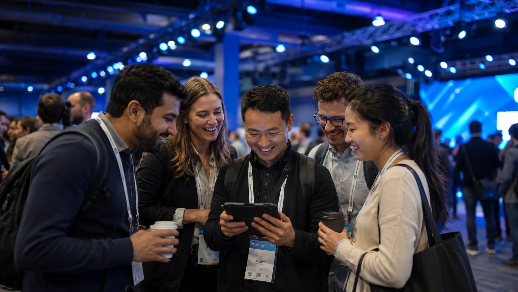 Collage of attendee conference photos in one gallery