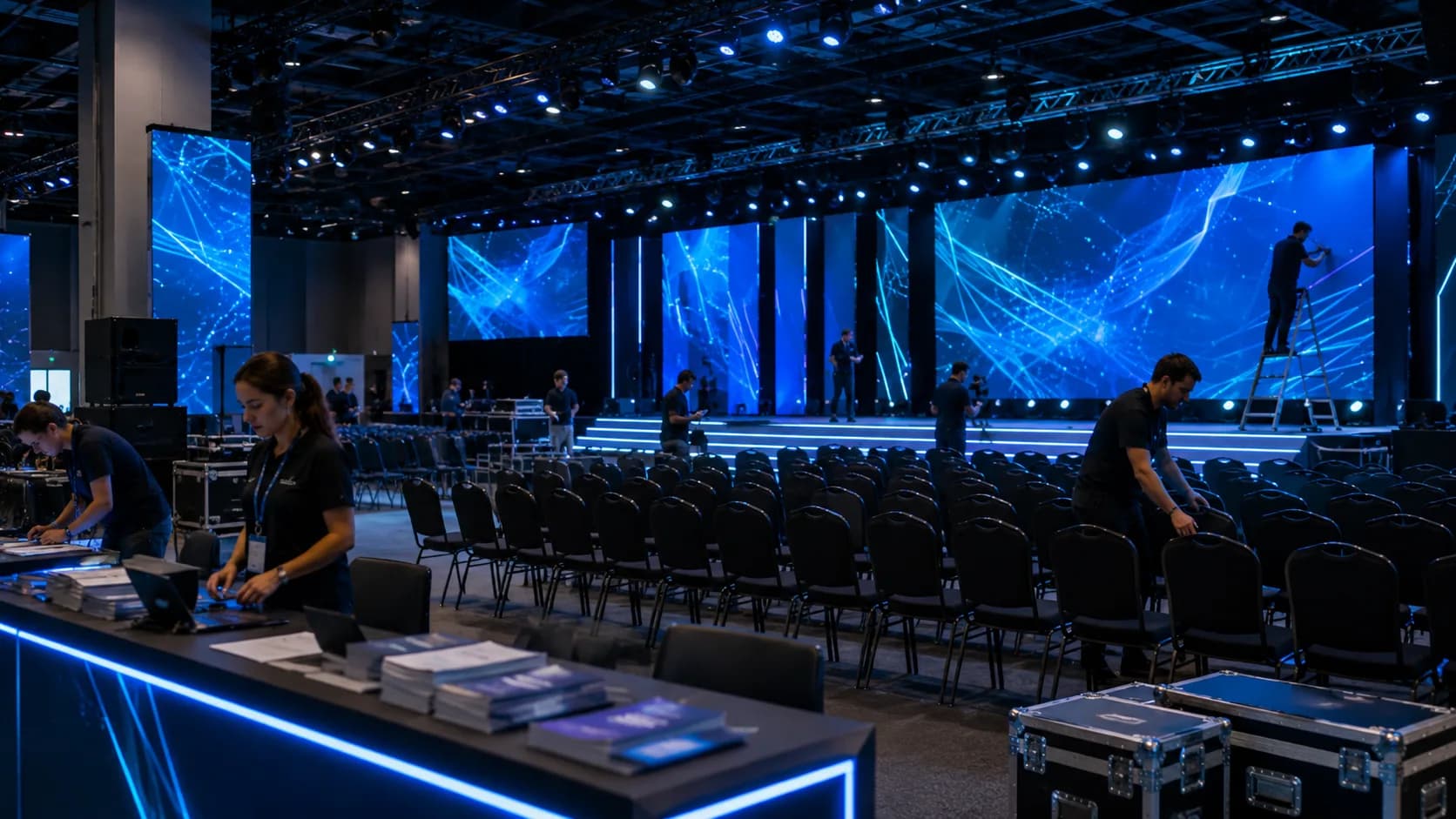 Conference event setup