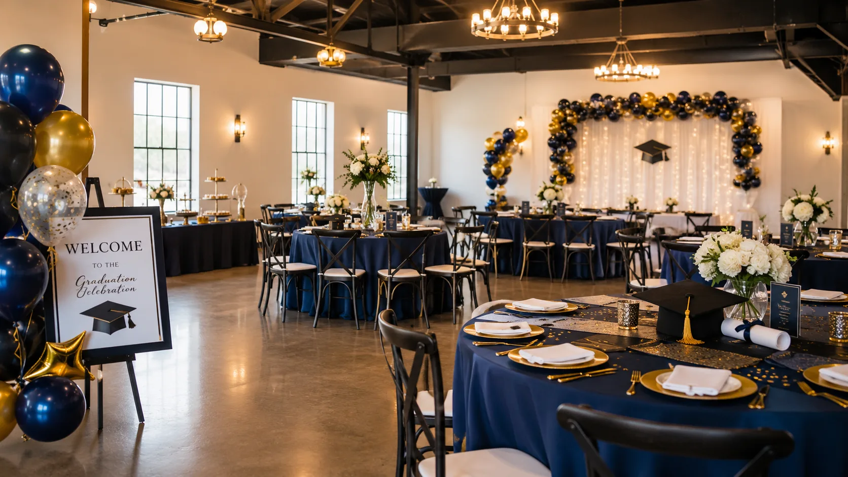 Graduation event setup