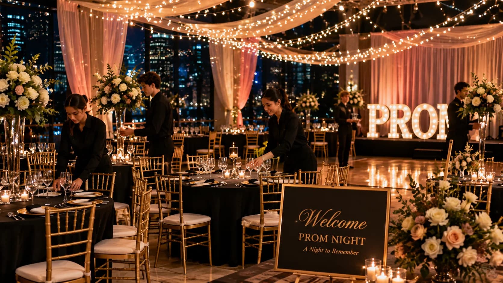 Prom event setup