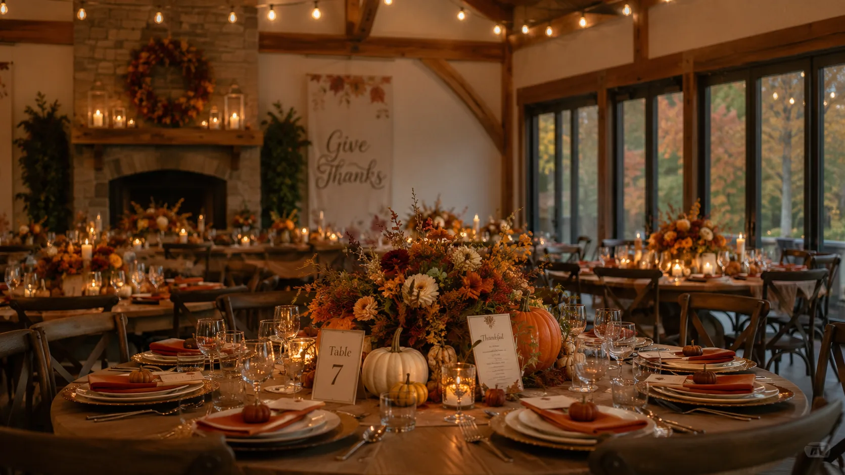 Getting the Thanksgiving gathering ready before guests arrive