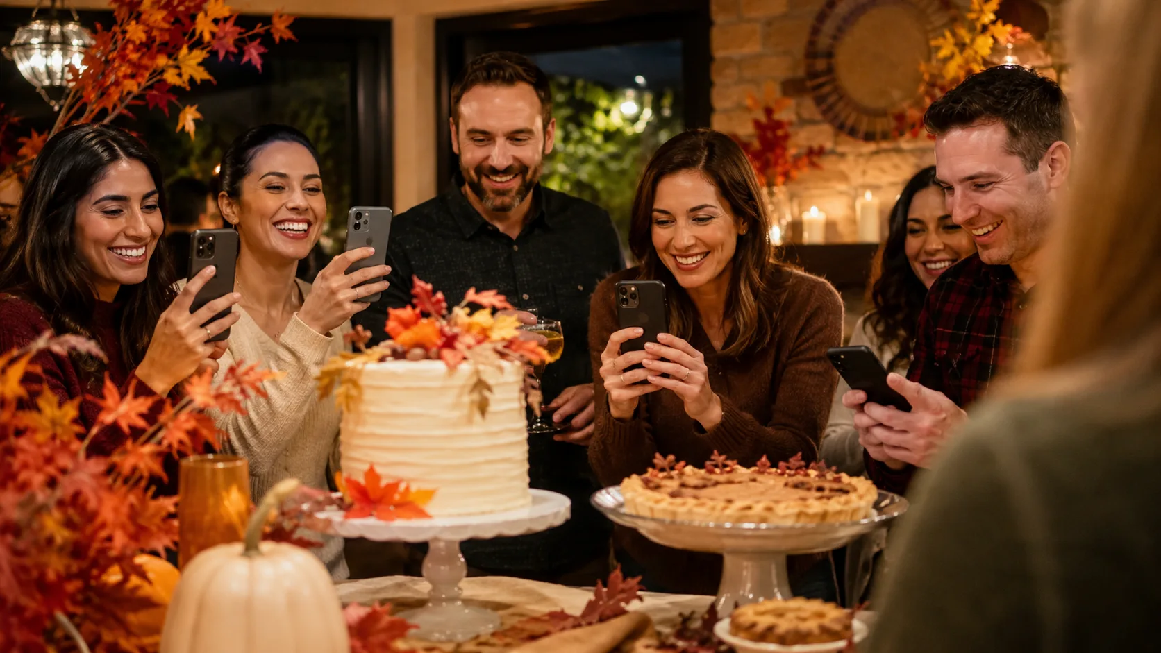 Collage of guest Thanksgiving photos in one gallery