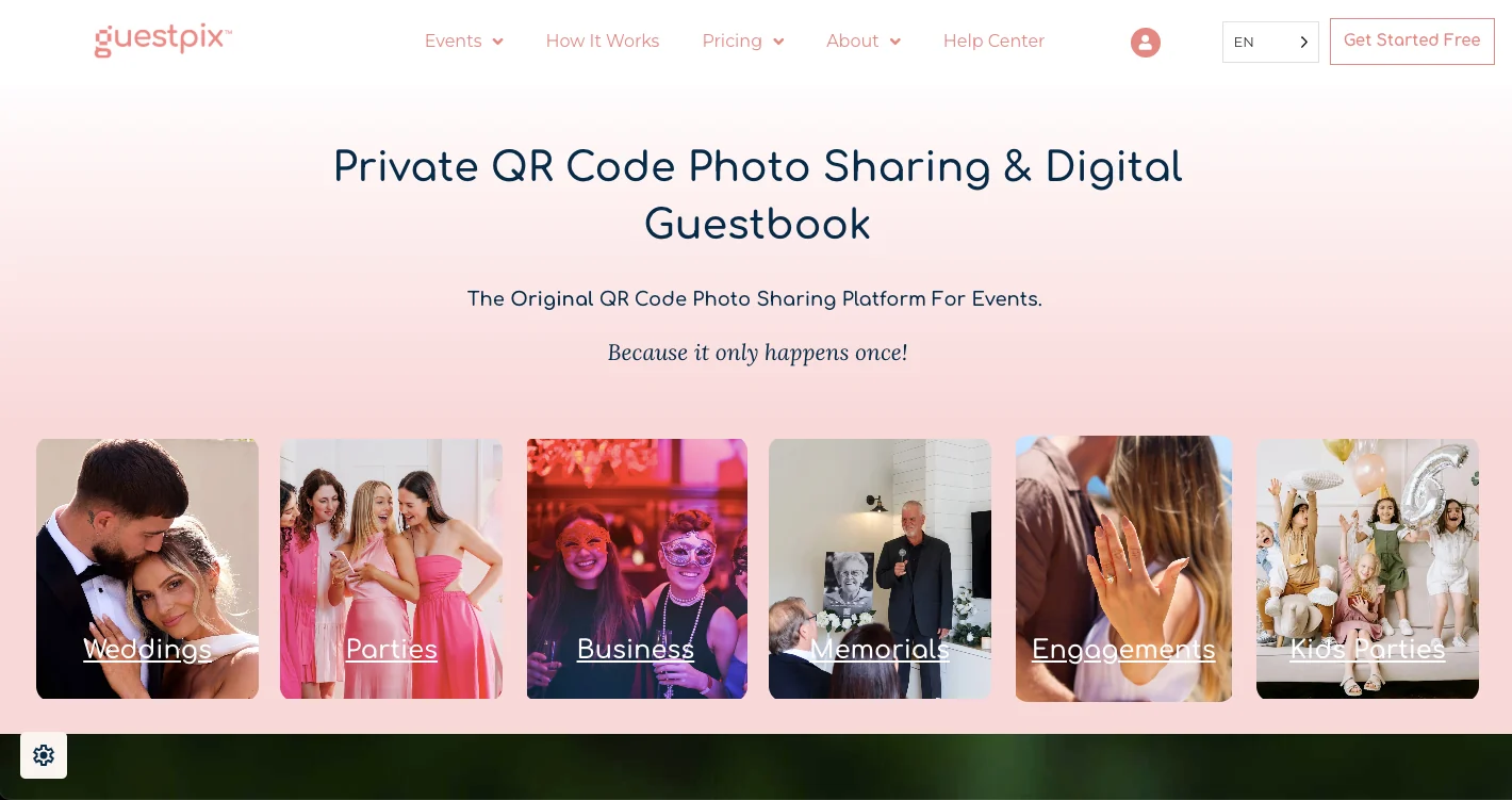 GUESTPIX event photo sharing app gallery