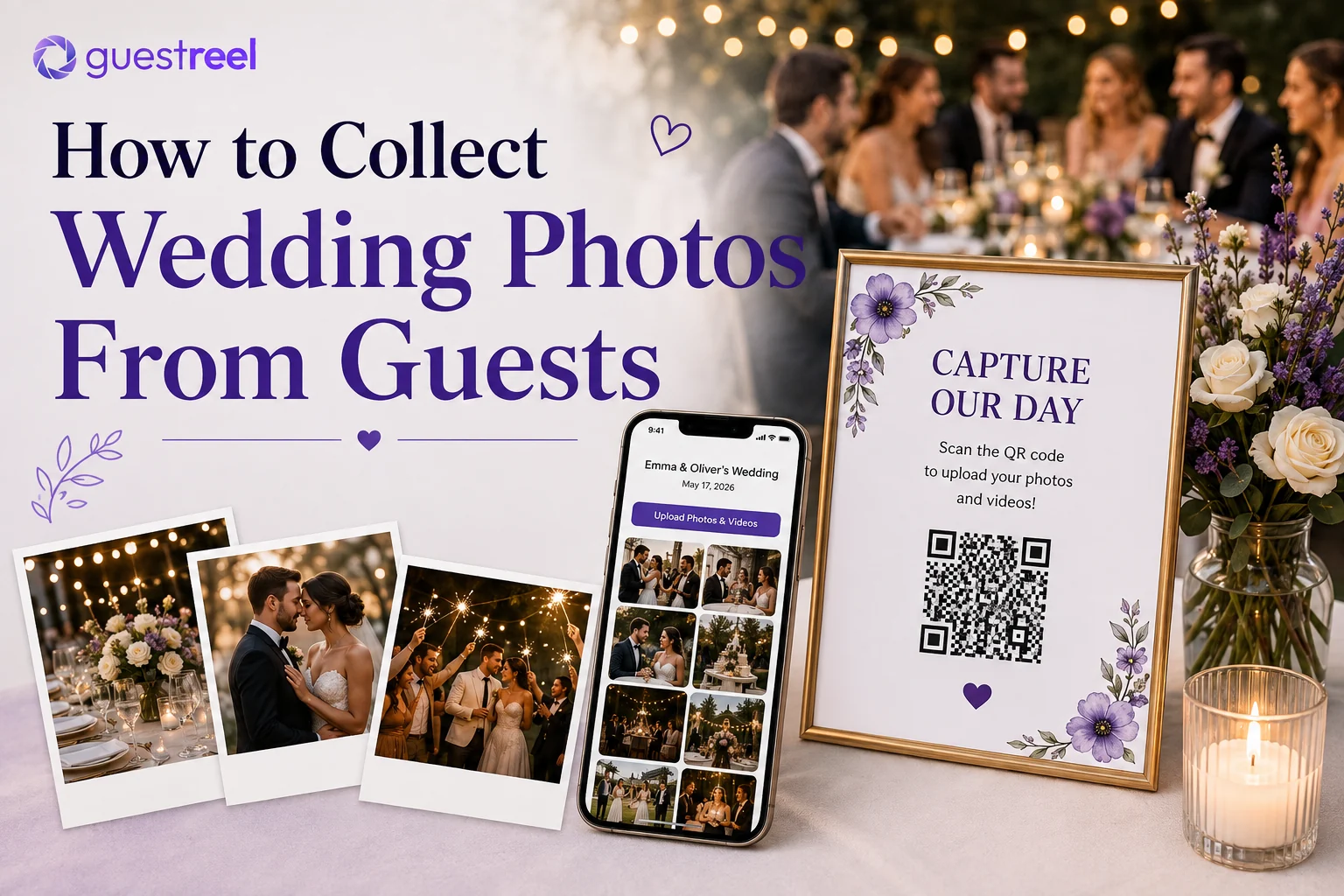 Wedding photos from guests collected in one place
